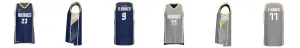 Silver Collection Reversible 3HP V Neck Basketball Singlet Design Your Own Custom