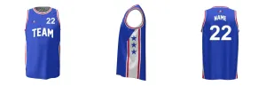 SIXERS Core Basketball Singlet Design Your Own