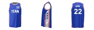 SIXERS Core Basketball Singlet Design Your Own