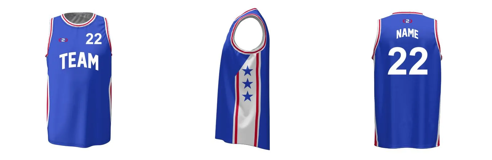 SIXERS Core Basketball Singlet Design Your Own