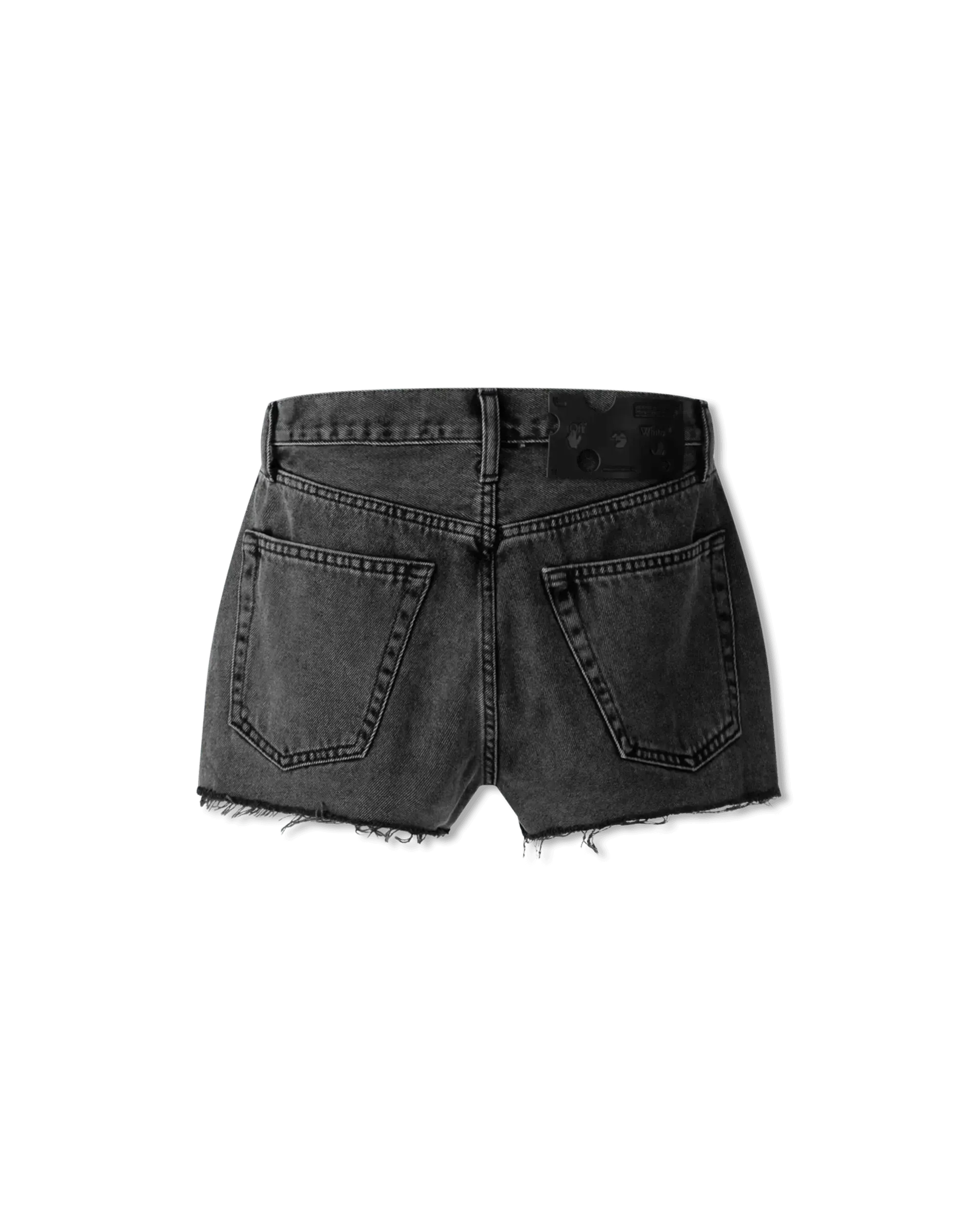 Stonewashed Denim Shorts