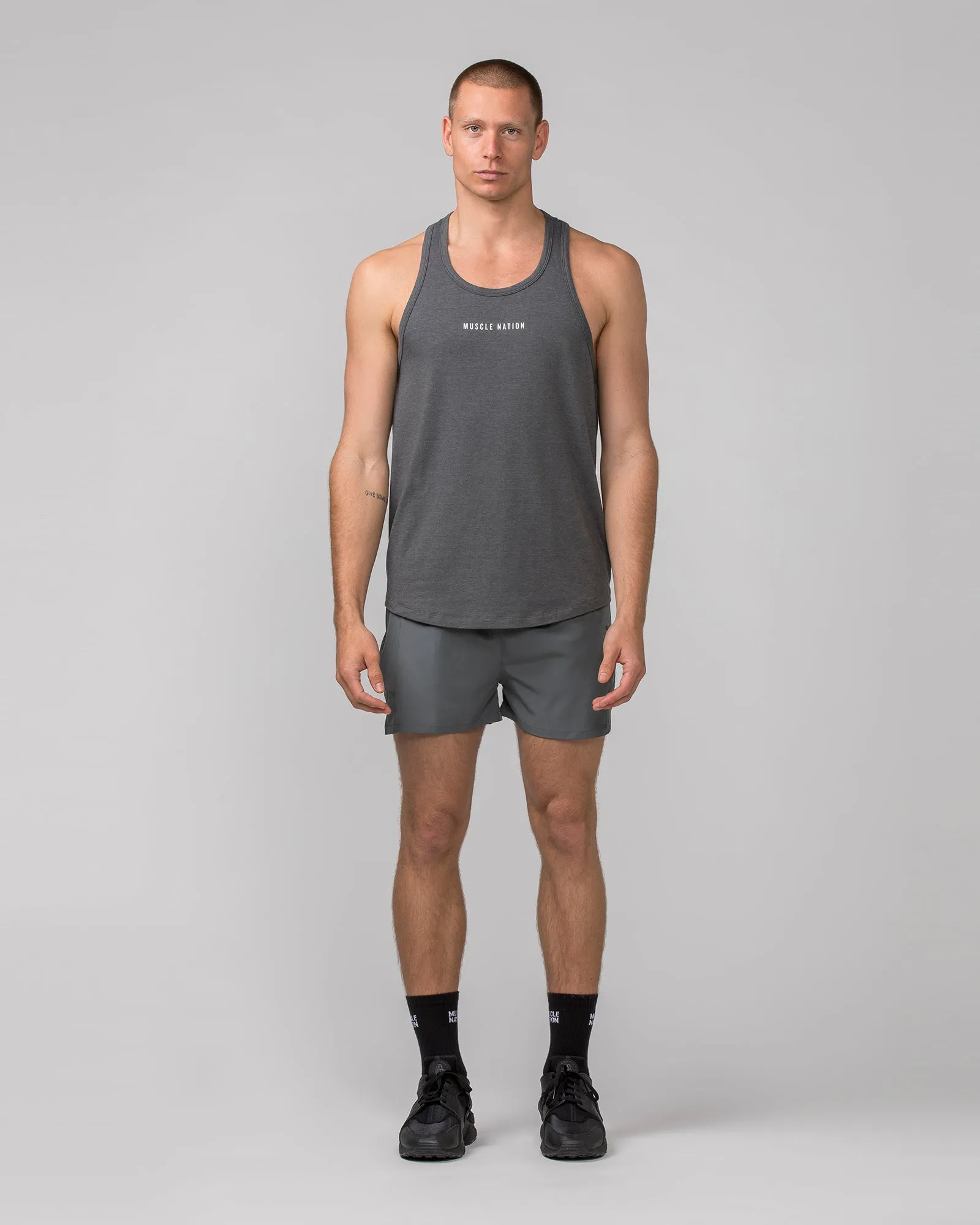 Striker Y Back Singlet - Tornado Marl