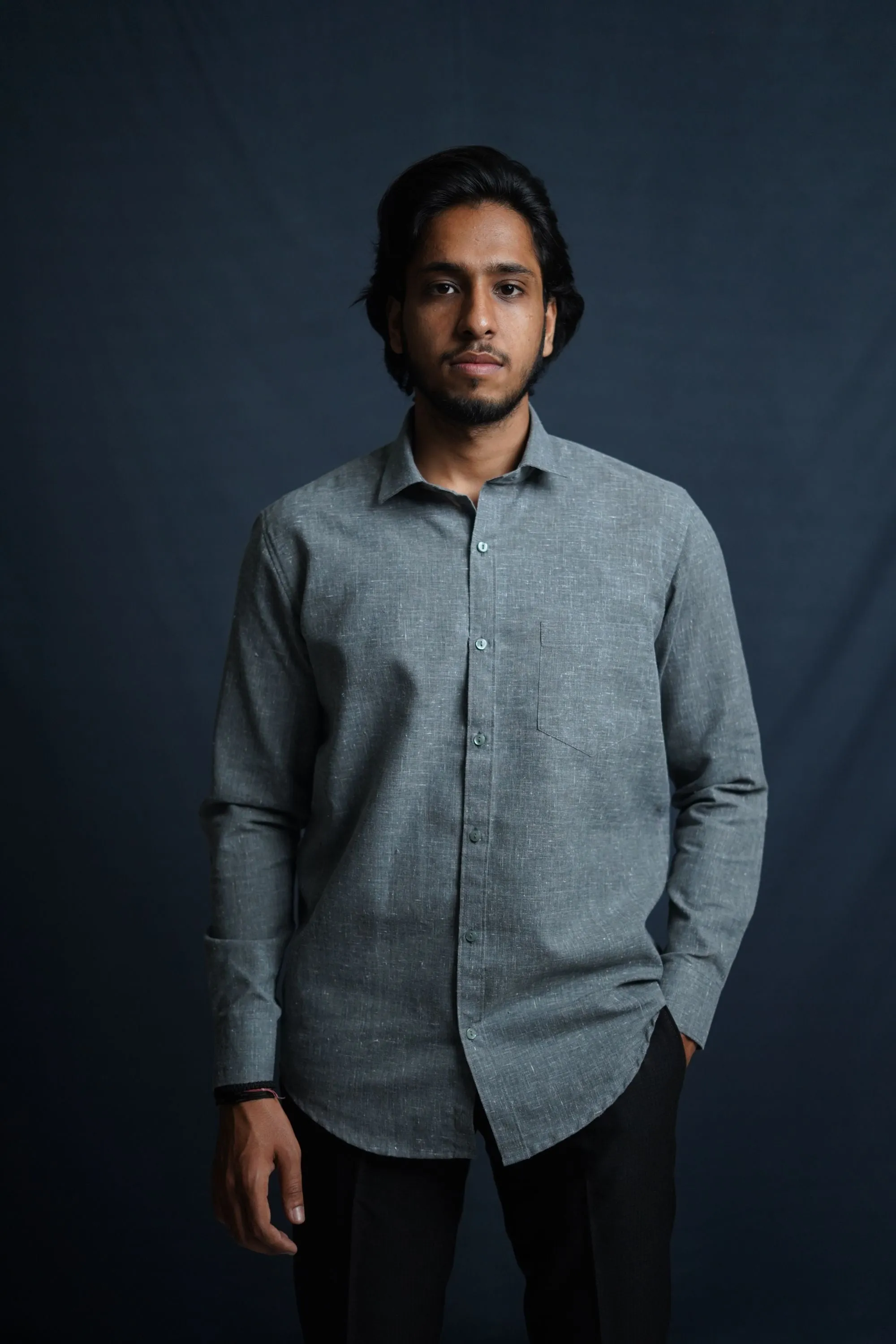 Sustainable Cotton Pebble Grey Shirt