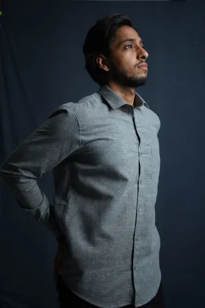 Sustainable Cotton Pebble Grey Shirt