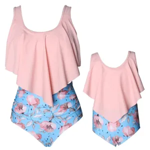 Swimsuit 2024 Trendy Retro Boho Cute Printed Bikini Summer Fashion Tankini Bikinis Women'S Two Pieces Swimsuit Casual Swimwear