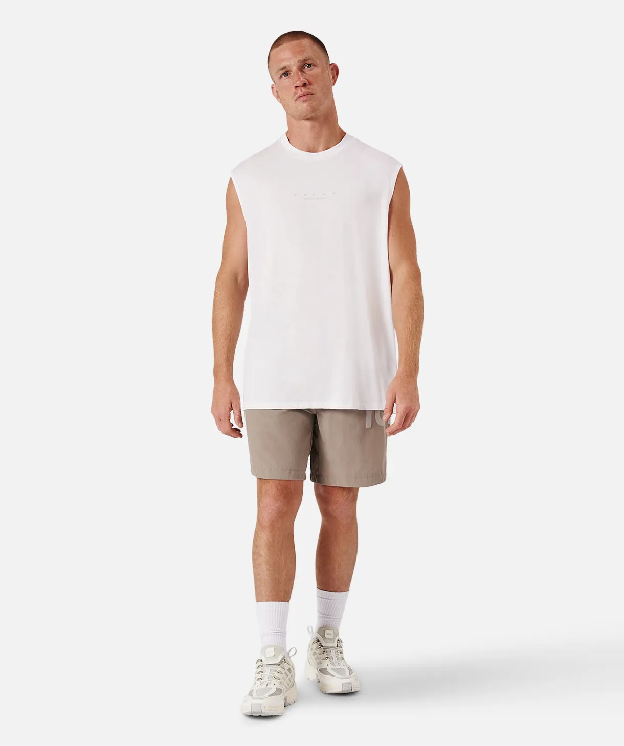 The Bowery Muscle Tee - White