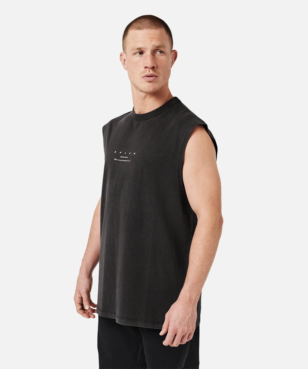 The Lauder Muscle Tee - Black