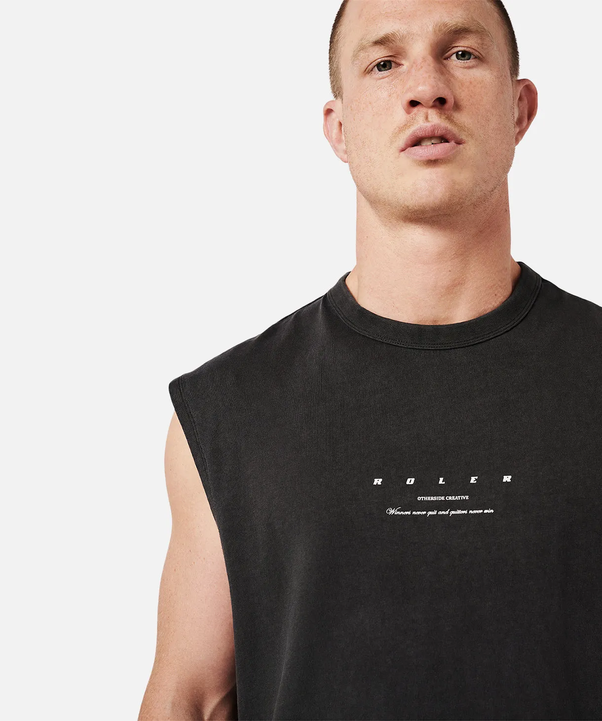 The Lauder Muscle Tee - Black