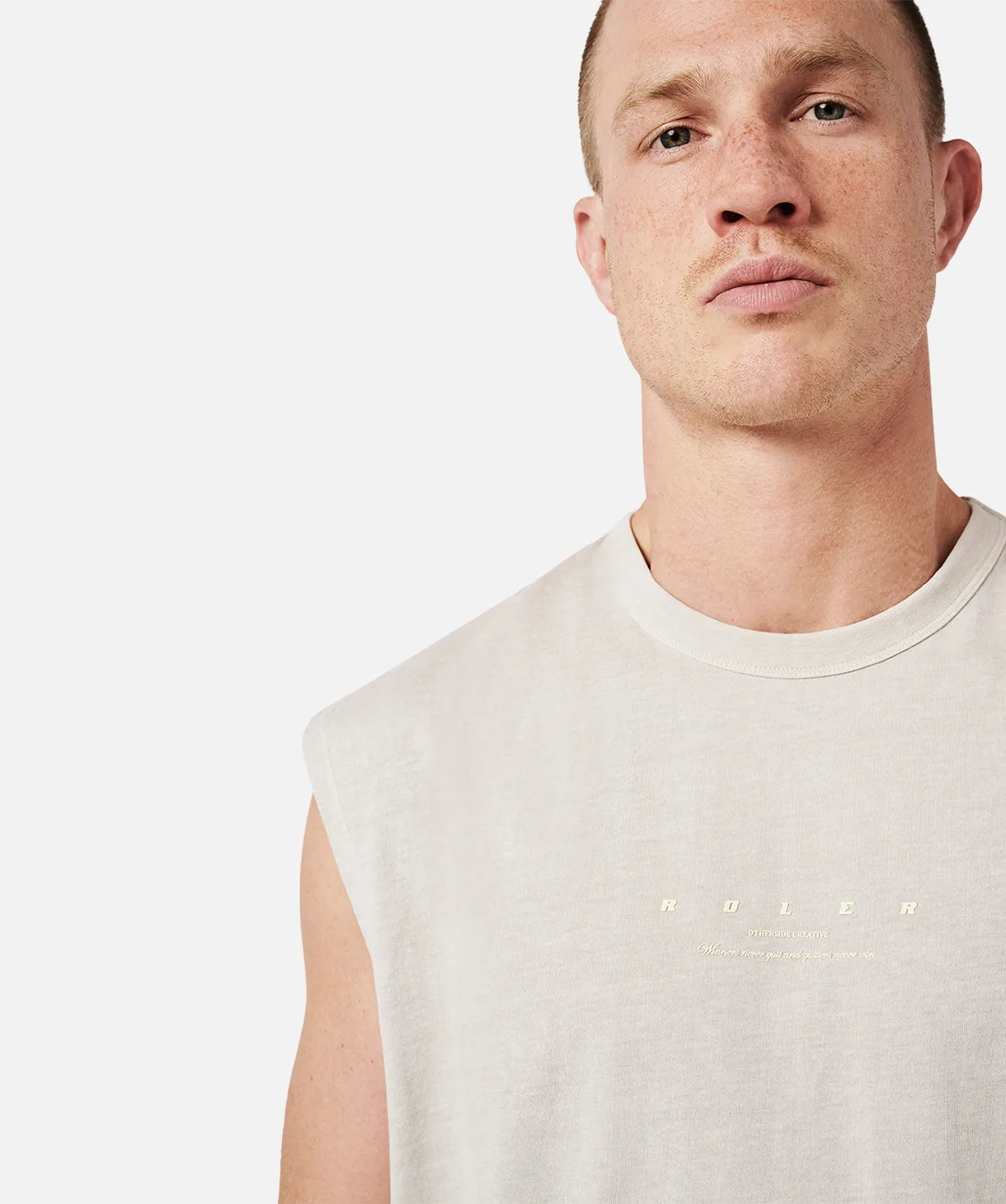 The Rexdale Muscle Tee - Stone
