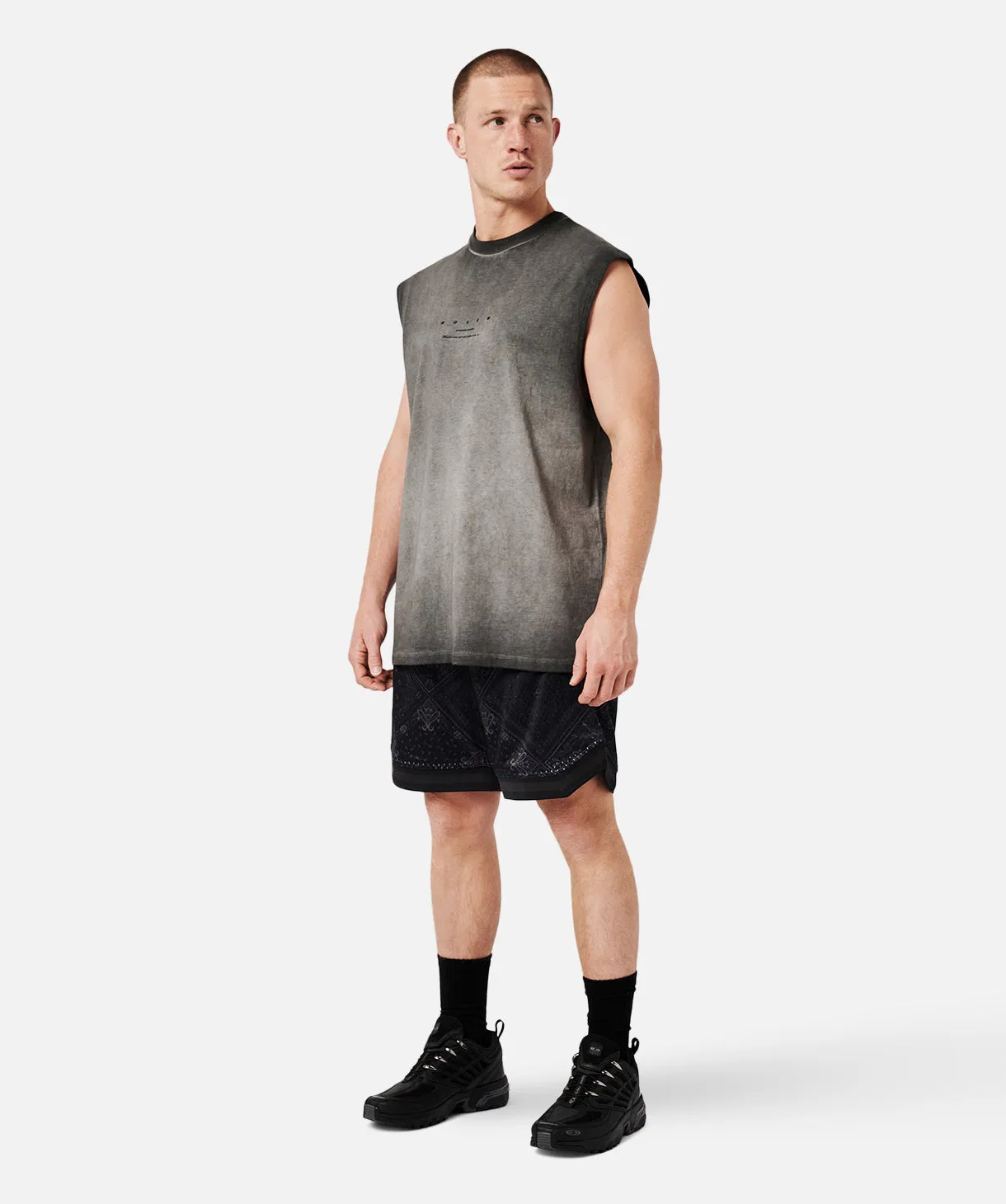 The Roxton Muscle Tee - Charcoal