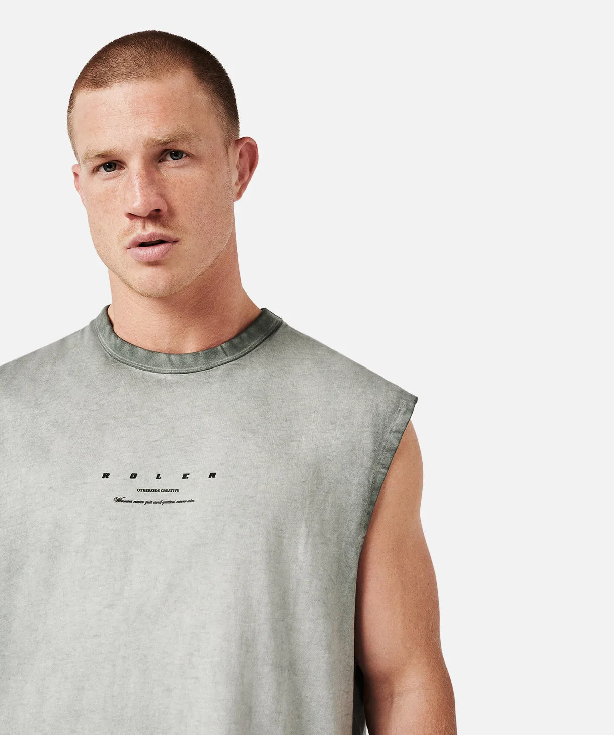 The Roxton Muscle Tee - Ice Grey