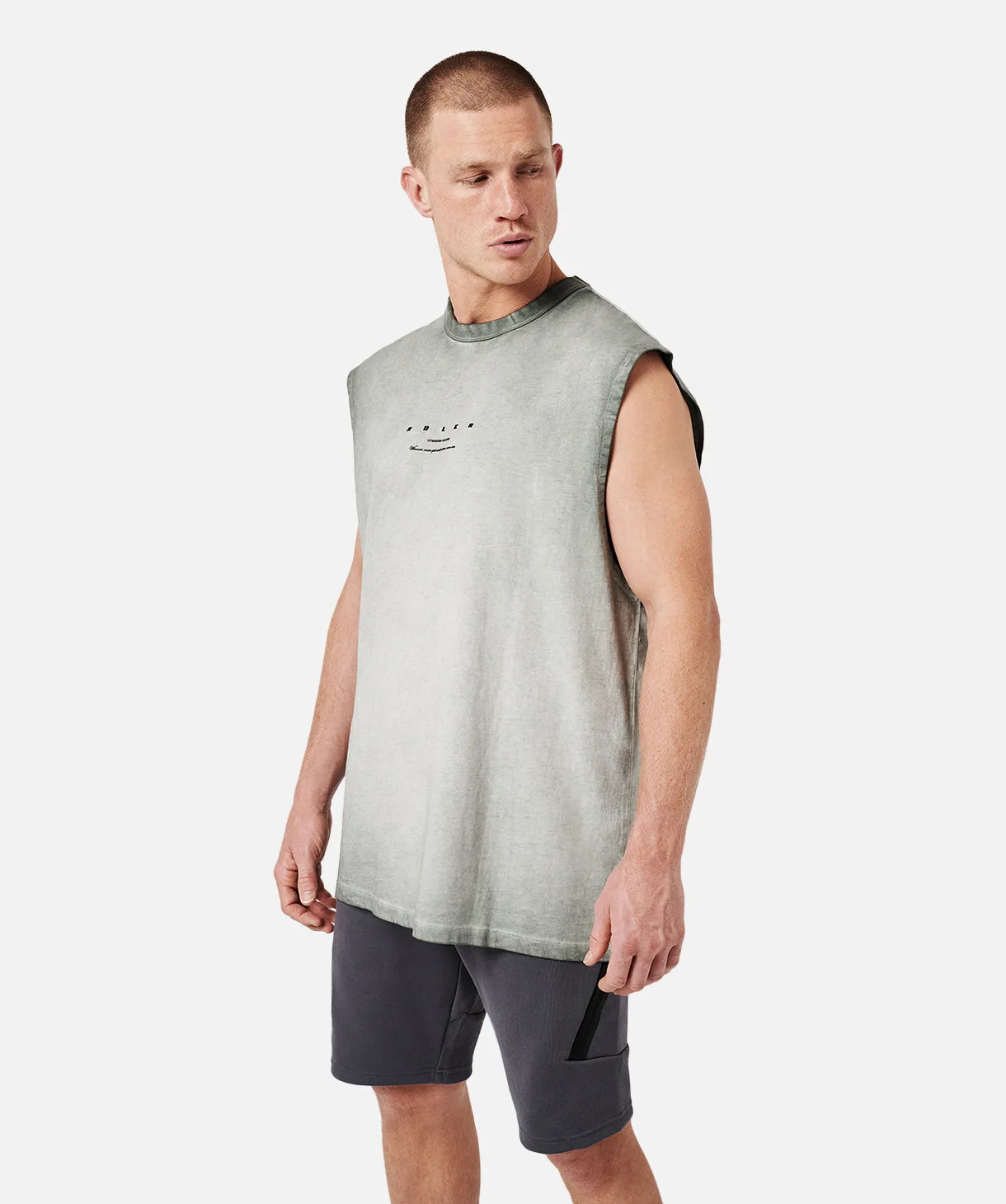 The Roxton Muscle Tee - Ice Grey