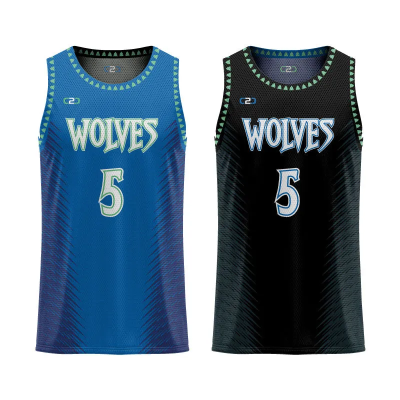 Timberwolves City Core Reversible Basketball Singlet Design Your Own Custom