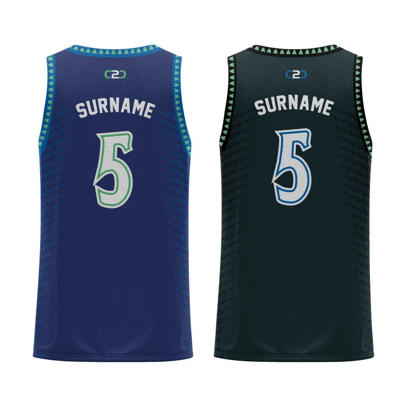 Timberwolves City Core Reversible Basketball Singlet Design Your Own Custom
