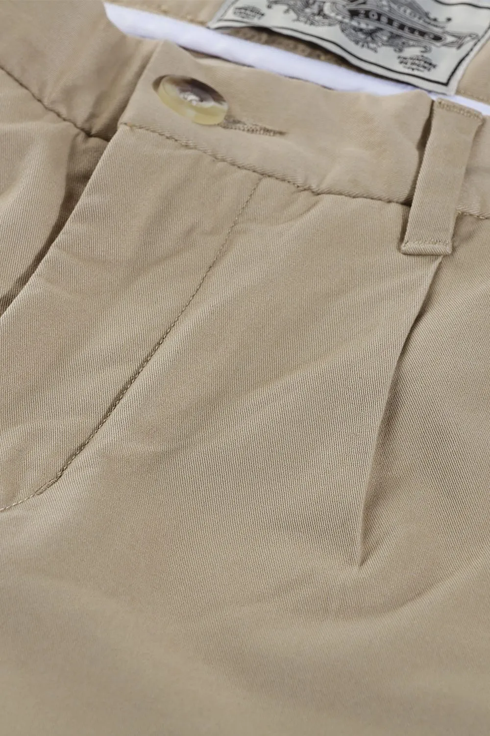 Twill Khaki Chino Shorts