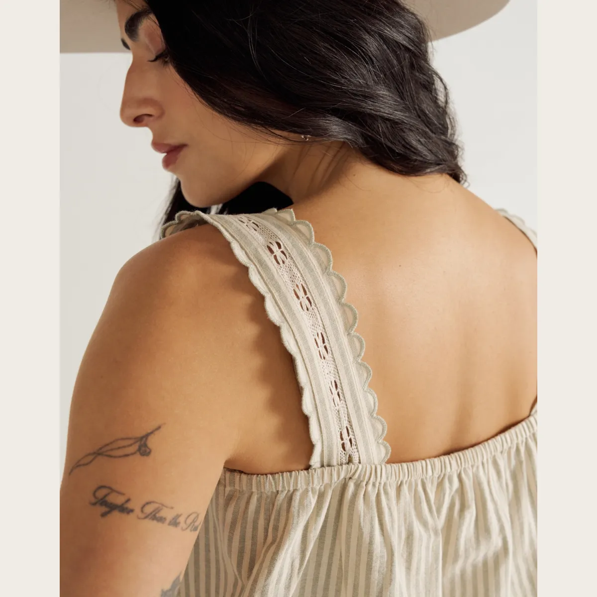 Women's Linen Artisanal Tank