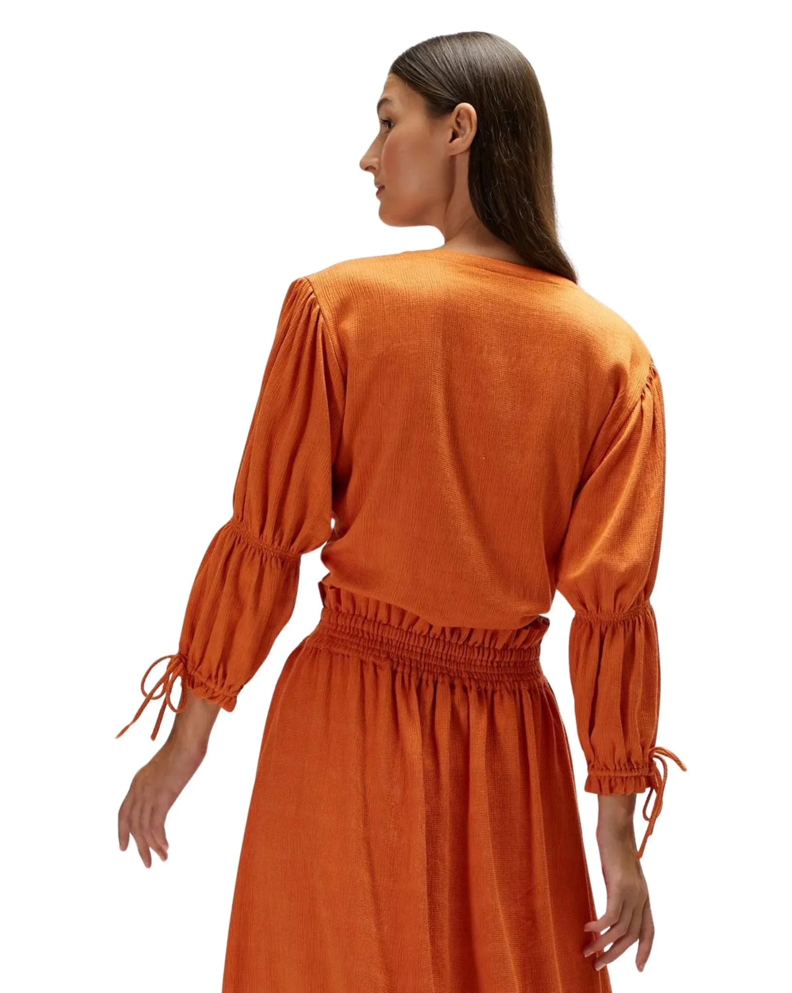 Womens Rosa Top - Tangerine